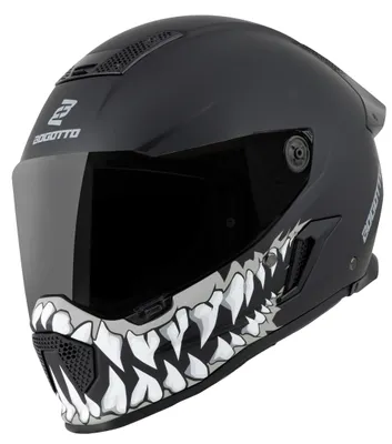 Zdjęcie produktu dla Kask Bogotto Rapto Jaws, czarny/szary mat, L