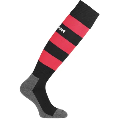Produktbild von Uhlsport Team Pro Essential Stripe Stutzenstrumpf - Schwarz / Rot
