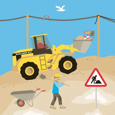 Produktbild von dh Baustelle Servietten  ( 20 Stk)
