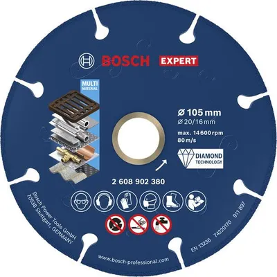 Produktbild von EXPERT Metal Diamanttrennscheibe, 105 x 20/16 mm