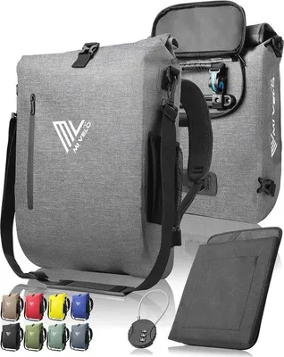 Produktbild von Famanu Fahrradtasche 3 in 1 - Rucksack und Umhängetasche mit Laptopfach