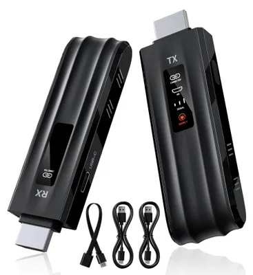 Immagine prodotto di Trasmettitore e ricevitore HDMI wireless, con uscita di decodifica 4K, portata di 50 metri