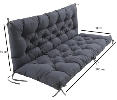 Immagine prodotto di Cuscini per panche da giardino, adatti per altalene in stile hollywoodiano, dimensioni 100 x 50 x 50 cm