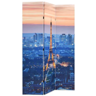 Produktbild von vidaXL Raumteiler klappbar 120 x 170 cm Paris bei Nacht