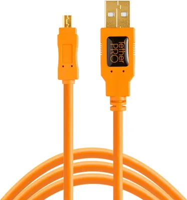 Obrázek produktu pro Tether Tools TetherPro USB 2.0 A na Mini-B 8 pin 15 ORG