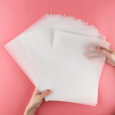 Productafbeelding van 60 Vellen Doorshijnend Vellum Papier 8,5 x 11 inch (93GSM) voor Knutselen en Tekenen