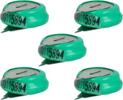 Produktbild von vhbw 5x NiMH Ersatz Knopfzellen-Akku (80 mAh, 1,2 V, NiMH)
