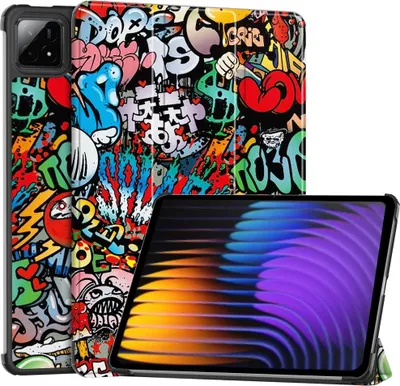 Produktbild von Xiaomi Pad 7 (Pro) / Pad 8 (Pro) Hülle - Coverup Tri-Fold Ständer Klapphülle mit Schlaf/Wach-Funktion - Graffiti