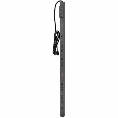 Produktbild von APC Rack PDU, Basic, 0HE, 30A, 200/208 V, (20)C13 & (4)C19, Standard, 0U, Einphasig, Senkrecht, Schwarz, 24 AC-Ausgänge