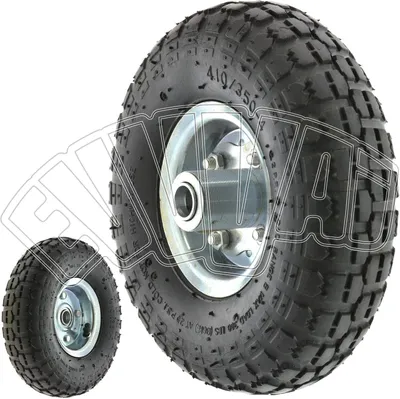 Produktbild von Reifen für Sackkarrenrad mit Ventil, 260 x 85 mm, Bohrung aus Metall