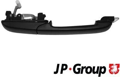 Produktbild von JP GROUP 1187200570 Türgriff Hinten Links für VW PASSAT Variant (3A5, 35I) Schwarz