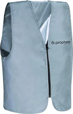 Produktbild von Prophete 0666 Reflektionsweste für Kinder - Reißverschluss - grau
