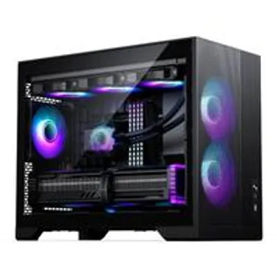 Produktbild von Phanteks XT M3 RGB, Micro Tower, PC, Schwarz, micro ATX, Mini-ITX, Acrylnitril-Butadien-Styrol (ABS), Stahl, Gehärtetes Glas, Gaming