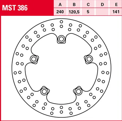 Produktbild von TRW Bremsscheibe Allround starr MST386 GSF650 Bandit S WVCZ