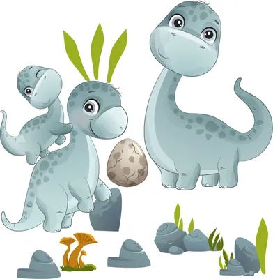 Produktbild von Wandaufkleber und Möbelsticker für Kinder – Dinosaurier für das Kinderzimmer