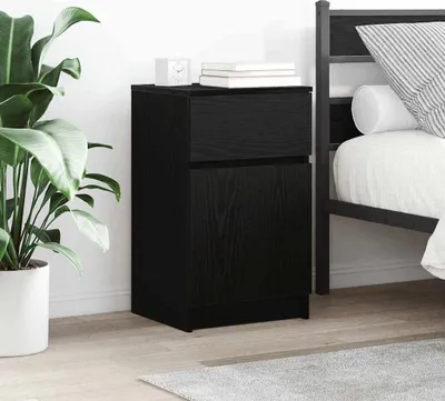 Obrázok produktu pre vidaXL Nočné stolíky 2 ks čierne 39x35x65 cm materiál na báze dreva