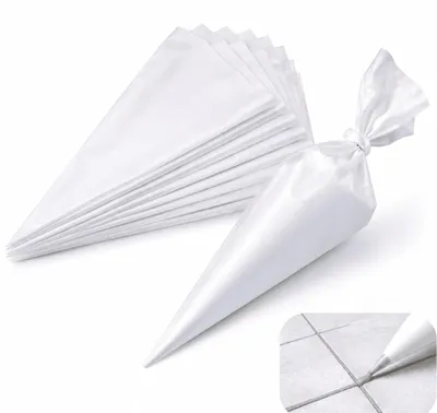 Imagen del producto de Bolsas para juntas, resistentes al desgarro, de 460 x 450 mm, paquete de 10 unidades, para mortero y trabajos de juntas