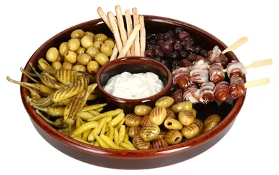 Zdjęcie produktu dla Juego miska na tapas Ø33,5cm gliniana cazuela duża miska do dipów antipasti finger food