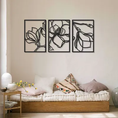 Immagine prodotto di Wallity, Etta- ATP1136, Nero, Altre decorazioni per la casa, 30 x 45 cm, 100% acciaio (Spessore: 1