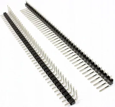 Obrázok produktu pre Konektor GOLDPIN 1x40 – 2,54, ohnutý pre tlač – 5 ks