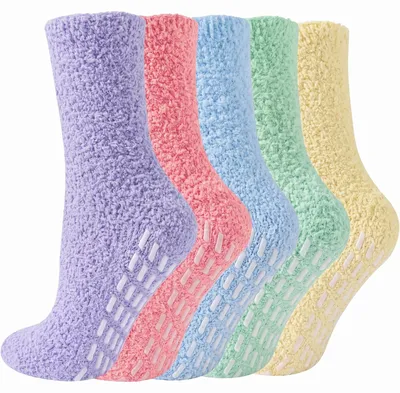 Produktbild von Hocerlu Kuschelsocken Stoppersocken mit Noppen Damen 5 Paar, EU 35-42