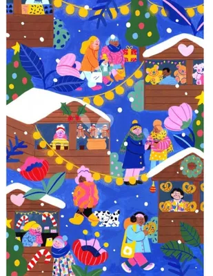 Zdjęcie produktu dla PIECES & PEACE Puzzle Christmas Market 500 elementów