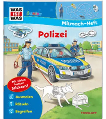 Produktbild von WAS IST WAS Junior Mitmach-Heft. Polizei
