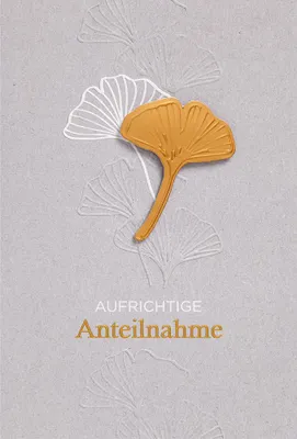 Produktbild von Trauerkarte Kondolenz Beileidskarte mit Umschlag Aufrichtige Anteilnahme