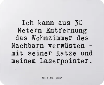 Produktbild von Mr. & Mrs. Panda Mousepad Ich kann aus 30... - Aquarellblau - Geschenk, computermatte, Sprüche, lustig, laptop mauspad, Katze, Spruch Weisheiten Zitate Weisheit Worte
