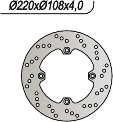 Immagine prodotto di Disco freno NG posteriore lato destro 4 fori da 8,25 mm per DUCATI