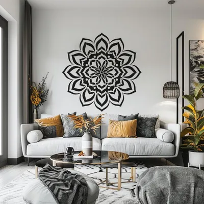 Mandala für Meditation und Yoga – Decords Wandtattoo, Produktansicht 1
