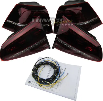 Immagine prodotto di Genuine VW nero R Facelift LED luci posteriori RUNNING INDICATORI per VW Golf VII 7
