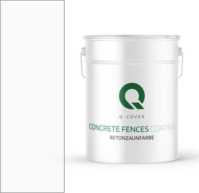 Produktbild von BETONZAUNFARBE 10 L Weiß SILIKON FARBE AUßEN BETONFARBE | WASSERABWEISEND | ACRYLAT DISPERSION BETONELEMENTE LOTUSEFFEKT ABPERLEFFEKT