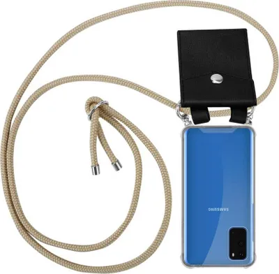 Produktbild von Cadorabo Schutzhülle für Samsung Galaxy S20 Hülle in Braun Handy Kette Kordel abnehmbares Etui