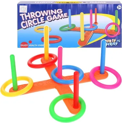 Immagine prodotto di Ringo Gioco di abilità Lancio di anelli verso il bersaglio Divertimento con il lancio di anelli Serso