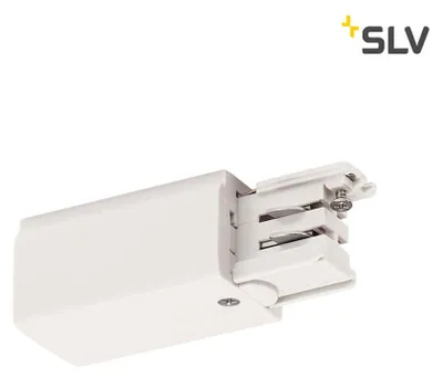 Produktbild von SLV 1001378 Einspeiser für S-TRACK 3P.Schiene Erde rechts verkehrsweiß