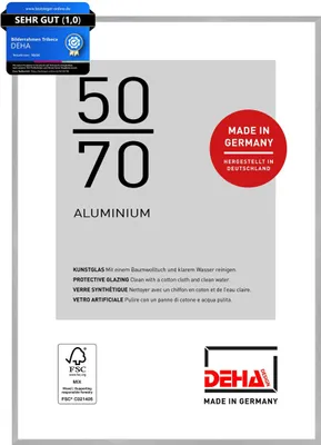 Produktbild von DEHA Design Aluminium Bilderrahmen Tribeca, 50x70 cm, Struktur Silber Matt