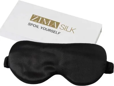 Productafbeelding van Zacht oogmasker van zijde, zwart, 1 stuk