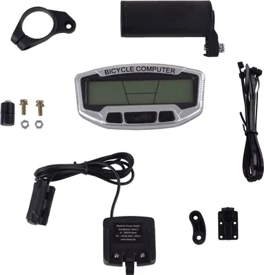 Produktbild von Fahrradtachometer silber 27 Funktionen Kilometerzähler Fahrradcomputer Fahrrad