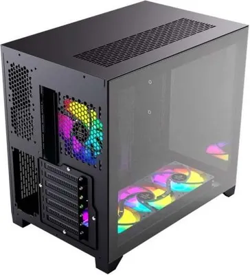 Produktbild von ATX Semi-Tower Gehäuse Forgeon Tiberium Schwarz