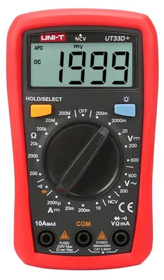 Image de Multimètre numérique UT33D+ pour appareils portables, ampèremètre électronique, voltmètre