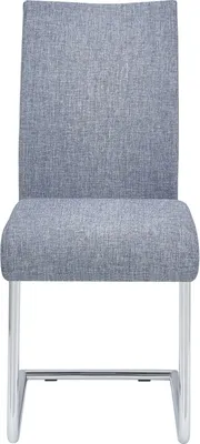 Produktbild von Esszimmerstuhl ALADINO modernes Design, Schwingstuhl Freischwinger Küchenstuhl, Set mit 4 Stühlen Stoffbezug in grau