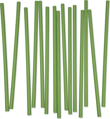 Produktbild von Papier Trinkhalme, grün, 250 x 8 mm, 4 lagig, 3250 Stück (1 Karton)