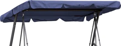 Produktbild von Hollywoodschaukel Dachbezug 210 x 145 cm Blau Wasserdicht | Universal Ersatzdach Gartenschaukel 3 Sitzer | UV 50 Schaukel Dach Ersatz Bezug
