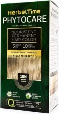 Immagine prodotto di Herbal Time Phytocare colore permanente per capelli naturale Vegan 10N biondo brillante 130 ml