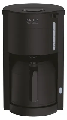 Produktbild von Krups Evidence PROAROMA THERMO Filterkaffeemaschine KM3038, Filterkaffeemaschine, 1 l, Gemahlener Kaffee, Schwarz