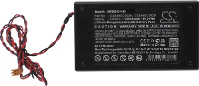 Produktbild von vhbw Batterie kompatibel mit GE Fanuc IC693ACC302B, IC693ACC302A Steuereinheit (15000 mAh, 3 V, Li-MnO2)