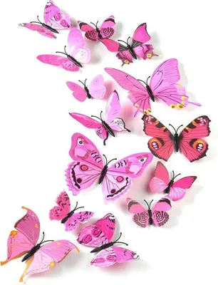 Productafbeelding van Famanu Wandstickers - Vlinders - Roze