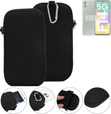 Produktbild von K-S-Trade Neopren-Hülle Handyhülle kompatibel mit Samsung Galaxy A14  Schutzhülle Neoprenhülle Sleeve Schutz-Hülle Gürtel Tasche Case Holster