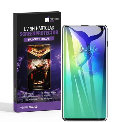 Produktbild von 3x UV-Liquid 9H Panzerglas für Samsung Galaxy S10 Plus 3D KLAR echtes Tempered Panzerhartglas Schutzglas Displayschutz Panzerfolie Schutzfolie Screen Protector